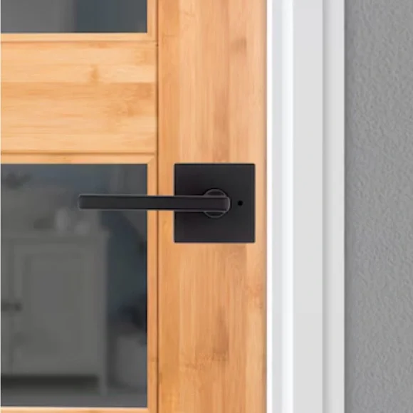 Halifax Passage Door Lever Set with Square Rose 720HFLSQT-514 NIB - Picture 2 of 10